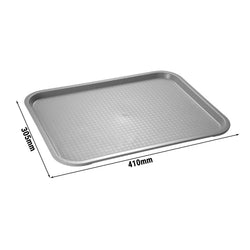(6 sztuk) Taca FAST FOOD - polipropylen - 410x305mm - Szary