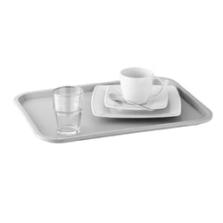(6 sztuk) Taca FAST FOOD - polipropylen - 410x305mm - Szary