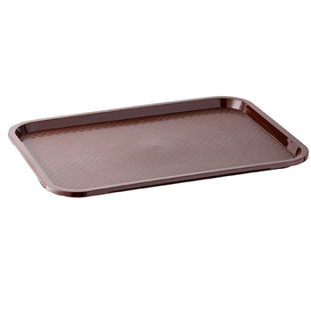 (6 sztuk) Taca FAST FOOD - Polipropylen - GN 1/1 - Brązowy - Prime Gastro