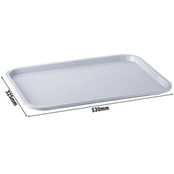 (6 sztuk) Taca FAST FOOD - Polipropylen - GN 1/1 - Szary