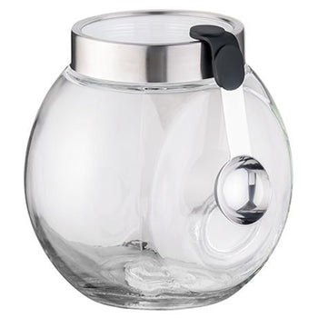 (6 sztuk) Słoik do przechowywania - 2,2 litra - z zakręcaną pokrywką i łyżką z magnetycznym uchwytem silikonowym - Prime Gastro