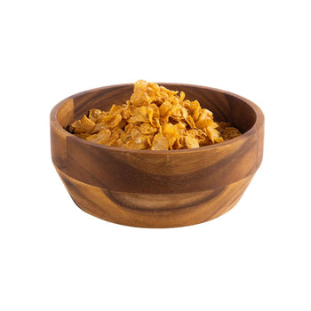 (6 sztuk) Miska - AKACJA - drewno akacjowe - 1,8 litra - Ø 210 mm - brązowa - Prime Gastro