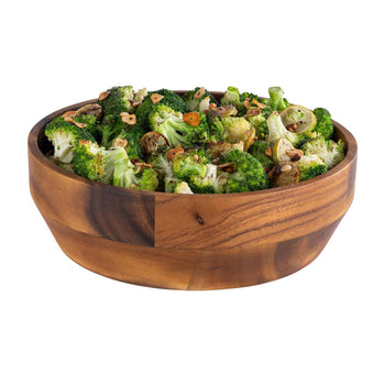 (6 sztuk) Miska - AKACJA - drewno akacjowe - 3 litry - Ø 270 mm - brązowa - Prime Gastro