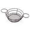 (5 szt.) Koszyk do finger food – stal nierdzewna – Ø 210 mm – z 2 miseczkami do dipów