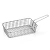 (5 szt.) Koszyk do finger food – prostokątny – stal nierdzewna – 28 x 16 cm