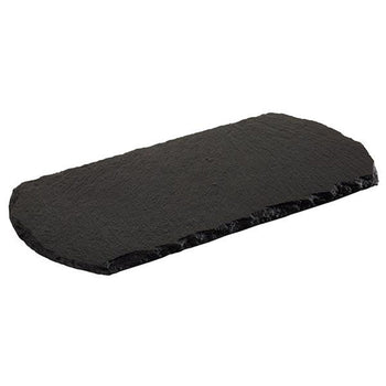 (6 sztuk) Płyta z naturalnego łupka - STARTER - 200 x 100 mm - czarna - Prime Gastro