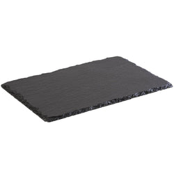 (6 sztuk) Płyta z naturalnego łupka - 240 x 150 mm - czarna