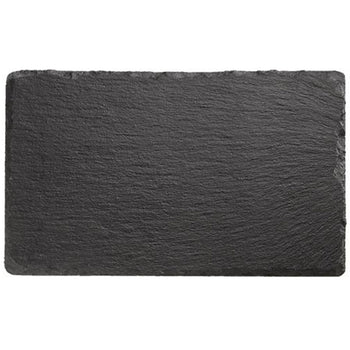 (6 sztuk) Płyta z naturalnego łupka - 240 x 150 mm - czarna - Prime Gastro