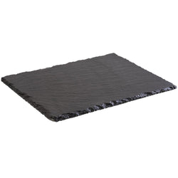 (6 sztuk) Płytka z naturalnego łupka - 265 x 205 mm - czarna