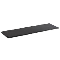 (6 sztuk) Płytka z naturalnego łupka - GN 2/4 - 530x162mm - Czarna