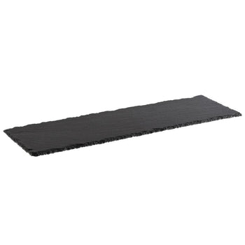 (6 sztuk) Płytka z naturalnego łupka - GN 2/4 - 530x162mm - Czarna - Prime Gastro