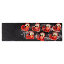 (6 sztuk) Płytka z naturalnego łupka - GN 2/4 - 530x162mm - Czarna