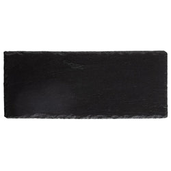 (6 sztuk) Płyta z naturalnego łupka - 300 x 120 mm - czarna