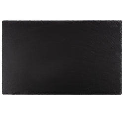 (6 sztuk) Płytka z naturalnego łupka - GN 1/1 - 530x325mm - Czarna