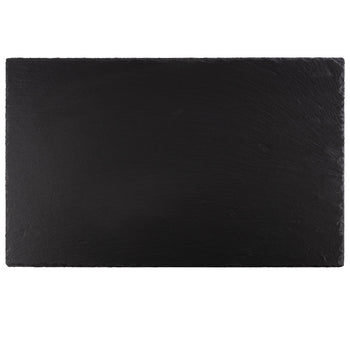 (6 sztuk) Płytka z naturalnego łupka - GN 1/1 - 530x325mm - Czarna - Prime Gastro