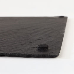 (6 sztuk) Płytka z naturalnego łupka - GN 1/1 - 530x325mm - Czarna