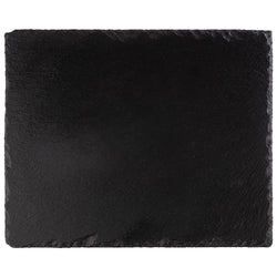 (6 sztuk) Płytka z naturalnego łupka - GN 1/2 - 325x265mm - Czarna