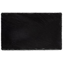 (6 sztuk) Płytka z naturalnego łupka - GN 1/4 - 265x162mm - Czarna