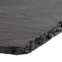 (6 sztuk) Płytka z naturalnego łupka - GN 1/4 - 265x162mm - Czarna