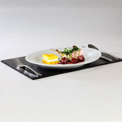 (6 sztuk) Płyta z naturalnego łupka - 450 x 300 mm - czarna