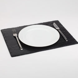 (6 sztuk) Płyta z naturalnego łupka - 450 x 300 mm - czarna