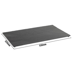 (6 sztuk) Płytka z łupka naturalnego - GN 1/1 - VALO - 530x325mm - z nóżkami - czarna