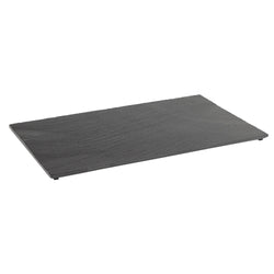 (6 sztuk) Płytka z łupka naturalnego - GN 1/1 - VALO - 530x325mm - z nóżkami - czarna