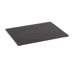 (6 sztuk) Płyta z łupka naturalnego - GN 1/2 - VALO - 325x265mm - z nóżkami - czarna