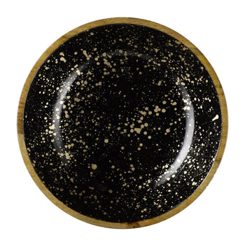 (6 sztuk) Miska - MANGO - drewno - 4 litry - Ø 370 mm - czarno-złota - Prime Gastro