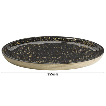 (6 sztuk) Taca - MANGO - Drewno mango - Ø 355 mm - wysokość: 25 mm - Prime Gastro