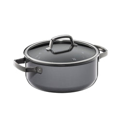 WMF | Fusiontec Mineral – rondel – Ø 240 mm – 4,4 litra – wraz z pokrywką szklaną – Platinum