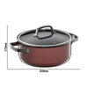 WMF | Fusiontec Mineral – garnek do smażenia – Ø 240 mm – 4,4 litra – wraz z pokrywką szklaną – Rose Quartz