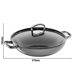 WMF | Fusiontec Mineral – WOK – Ø 320 mm – 5 litrów – platynowy