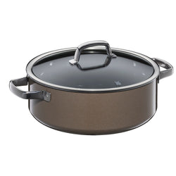 WMF | Fusiontec Mineral – rondel – Ø 280 mm – wraz z pokrywką szklaną – Dark Brass