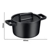 WMF | FLAVOUR – garnek – Ø 220 mm – żeliwo – 4,3 litra – wraz z pokrywką – czarny