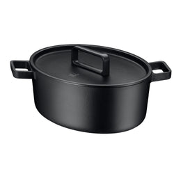 WMF | FLAVOUR – rondel owalny – 330 x 260 mm – żeliwo – 8,6 litra – wraz z pokrywką – czarny