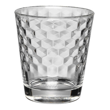 (4 sztuki) WMF | Szklanki – wzór plastra miodu – 230 ml – bez podziałki