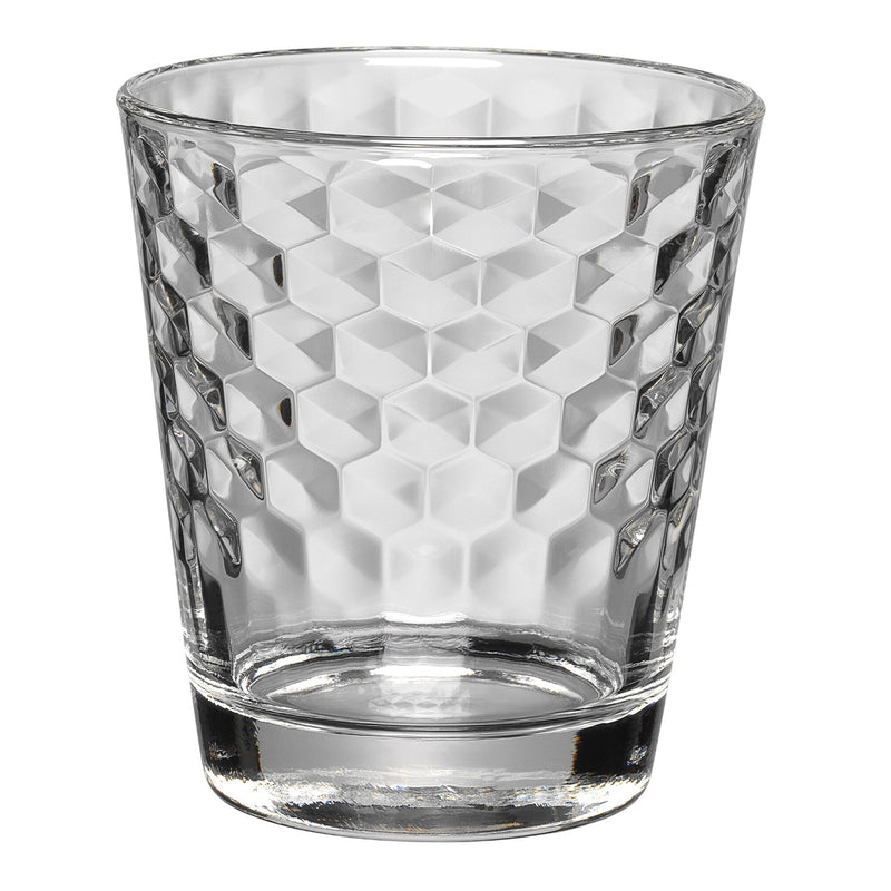 (4 sztuki) WMF | Szklanki – wzór plastra miodu – 230 ml – bez podziałki