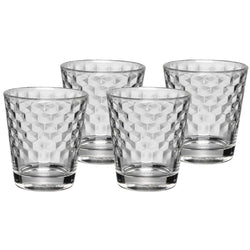 (4 sztuki) WMF | Szklanki – wzór plastra miodu – 230 ml – bez podziałki