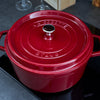 STAUB | LA COCOTTE – Cocotte – Ø 240 mm – żeliwo – kolor bordowy