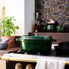 STAUB | LA COCOTTE – Cocotte – owalna – 290 mm – żeliwo – kolor zielony bazyliowy