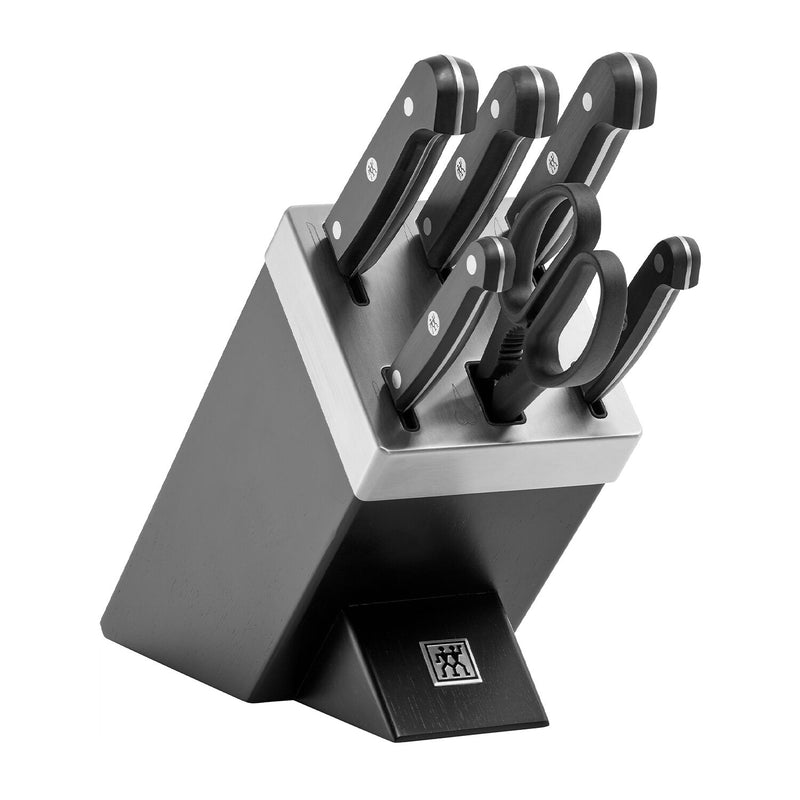 ZWILLING | GOURMET SharpBlock - Samoostrzący się blok na noże - 7 części - Czarny