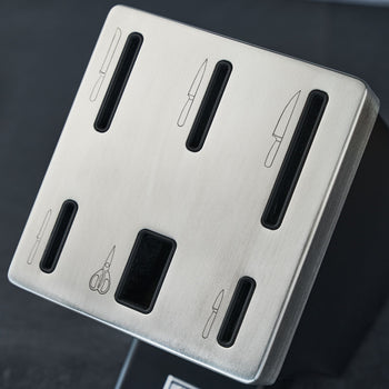 ZWILLING | GOURMET SharpBlock - Samoostrzący się blok na noże - 7 części - Czarny - Prime Gastro