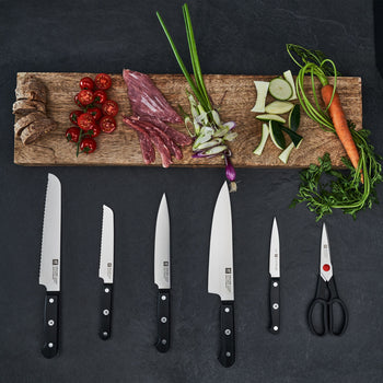 ZWILLING | GOURMET SharpBlock - Samoostrzący się blok na noże - 7 części - Czarny - Prime Gastro