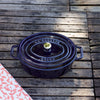 STAUB | LA COCOTTE – Cocotte – owalna – 290 mm – żeliwo – ciemnoniebieska