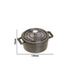 STAUB | LA COCOTTE – Mini Cocotte – Ø 100 mm – żeliwo – kolor grafitowo-szary