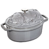 STAUB | LA COCOTTE – Cocotte – pokrywka do potraw wieprzowych – owalna – 170 mm – żeliwo – kolor grafitowo-szary