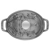 STAUB | LA COCOTTE – Cocotte – pokrywka do potraw wieprzowych – owalna – 170 mm – żeliwo – kolor grafitowo-szary