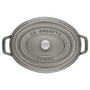 STAUB | LA COCOTTE – Cocotte – owalna – 370 mm – żeliwo – kolor grafitowo-szary