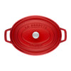 STAUB | Garnek żeliwny LA COCOTTE – owalny – 330 mm – czerwony wiśniowy